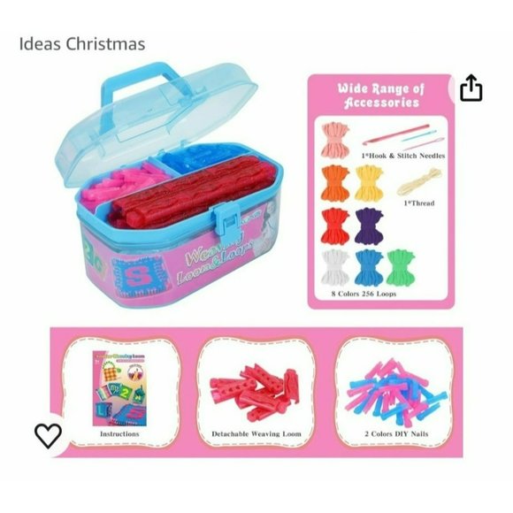 Coplus Weaving Loom & Loops Kit potholder 240 loops Arts & Crafts Hand Make - Picture 1 of 7